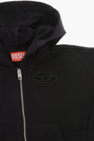 Einfarbiger Hoodie SFPERU A mit Monogramm-Cut-out