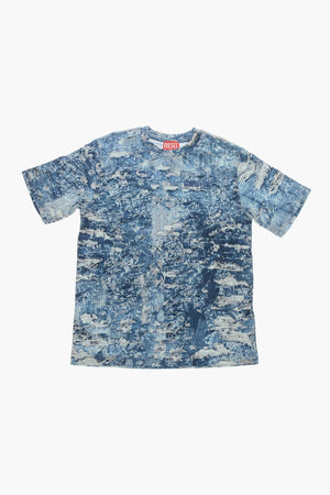 Rundhals-T-Shirt TARSTON Im Denim-Effekt