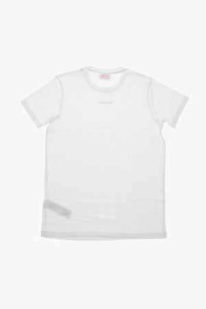 Cotton Crewneck T-Shirt UTATOR with Contrast Logo