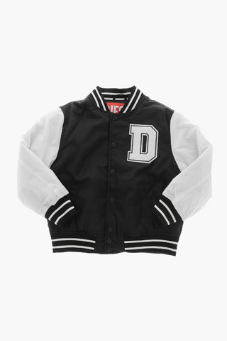 나일론 봄버 JARSITY 스냅 버튼