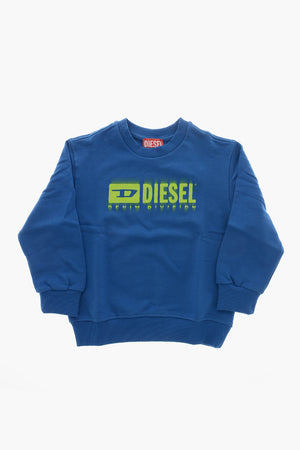 Cotton Crewneck Sweatshirt SGINNL8 with Front Logo