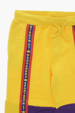 Hose aus Baumwollmischung mit seitlichem Logostreifen