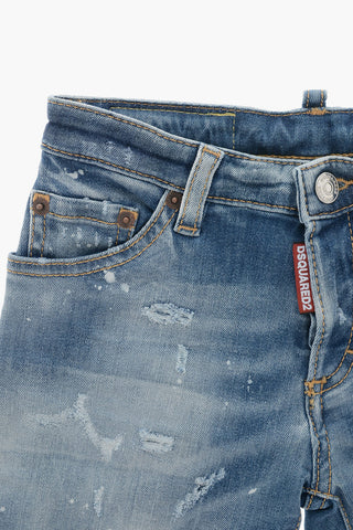 Shorts EVICTION NOTICE in Denim Effetto Vintage