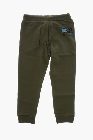 Jogginghose aus aufgerauter Baumwolle mit gedrucktem Logo