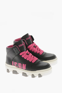 ICON Sneakers Alte BASKET In Pelle con Monogram Sfumato