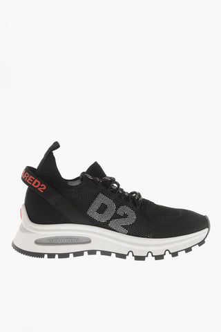 Sneakers Basse RUNDS2 In Tessuto Traforato con Monogram