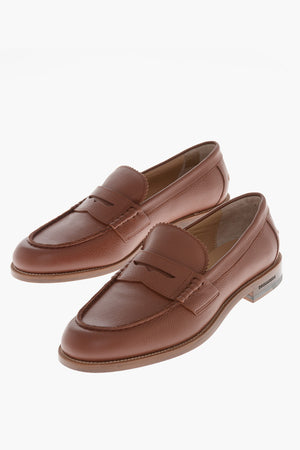 Mocassini Penny in Pelle Martellata