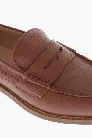 Mocassini Penny in Pelle Martellata