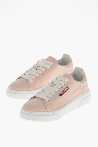 Sneakers Basse BUMPER In Pelle Martellata con Suola a Contrasto