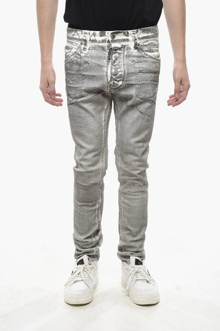 Pantalone 5 Tasche in Cotone Spalmato