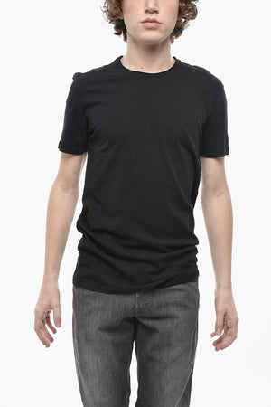 T-Shirt Girocollo Regular Fit in Tinta Unita