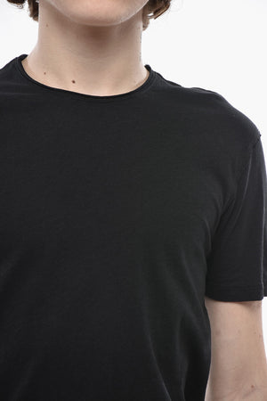 T-Shirt Girocollo Regular Fit in Tinta Unita