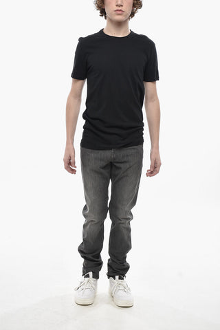 Regular Fit Crew Neck Solid-Color T-Shirt