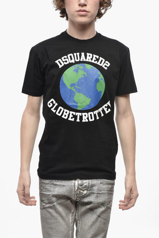 Rundhalsshirt aus Baumwolle GLOBETROTTER