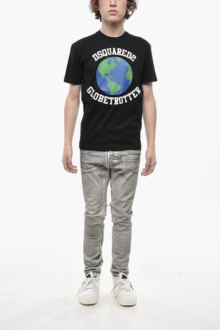 Rundhalsshirt aus Baumwolle GLOBETROTTER