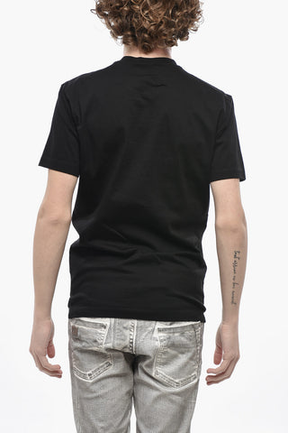 Rundhals-T-Shirt FADED ICON aus Baumwolle