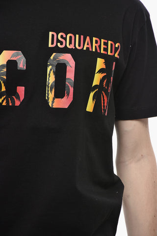 T-Shirt Girocollo ICON PALM in Cotone