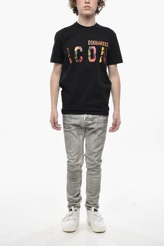 T-Shirt Girocollo ICON PALM in Cotone