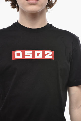 T-Shirt mit Rundhalsausschnitt DSQ2 mit Frontprint