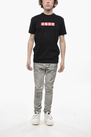 T-Shirt mit Rundhalsausschnitt DSQ2 mit Frontprint