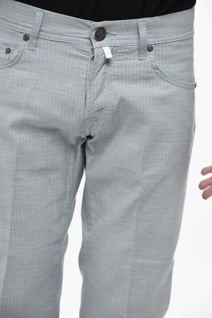 ID LUXURY DENIM Ton-in-Ton-bestickte Jeans