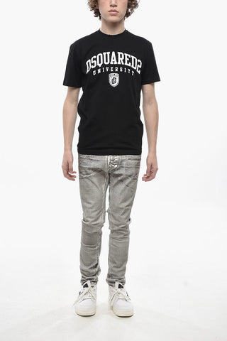 Cotton Crewneck T-Shirt D2 UNIVERSITY
