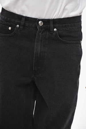 Jeans MARTIN Dark-Wash with Logo Button 17cm