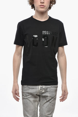 Rundhalsshirt ICON mit glänzendem Druck