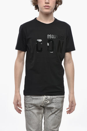 Crewneck T-Shirt ICON with Glossy Print