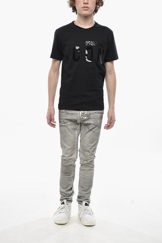 Rundhalsshirt ICON mit glänzendem Druck