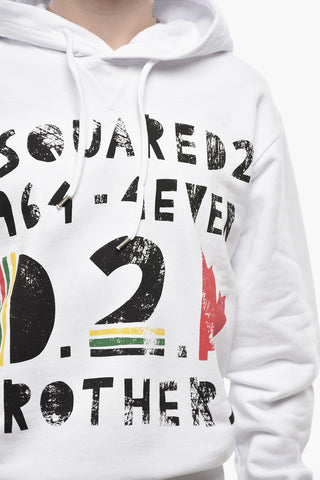 Hoodie aus gebürsteter Baumwolle 4EVER