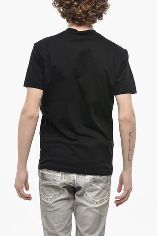 T-Shirt mit Rundhalsausschnitt ICON aus Baumwolle mit Frontprint