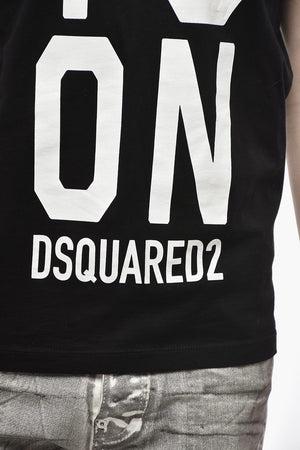 T-Shirt mit Rundhalsausschnitt ICON aus Baumwolle mit Frontprint