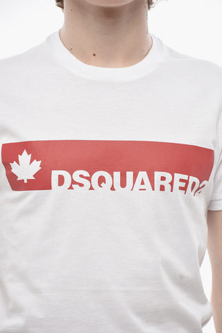 Rundhals-T-Shirt BORN IN CANADA aus Baumwolle