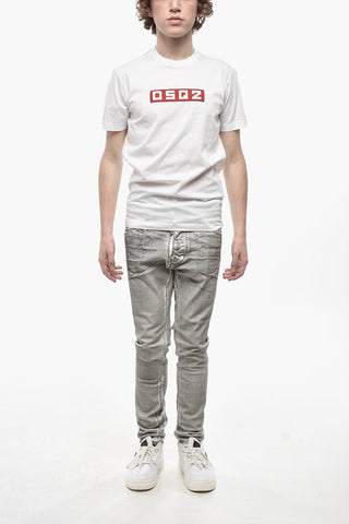 T-Shirt mit Rundhalsausschnitt DSQ2 mit Frontprint