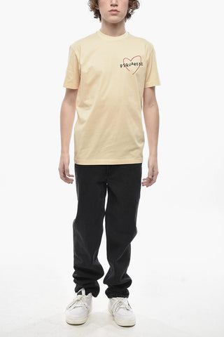 Rundhals-T-Shirt HEART D2 aus Baumwolle