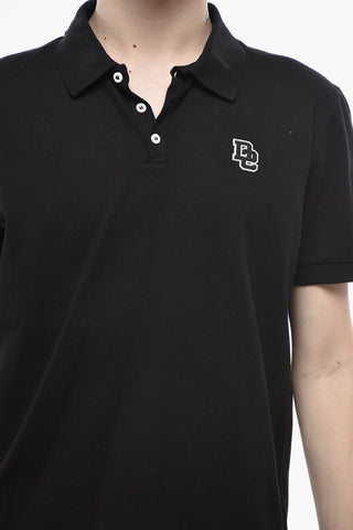 Polo in Cotone con Logo Patch