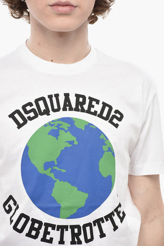 Rundhalsshirt aus Baumwolle GLOBETROTTER