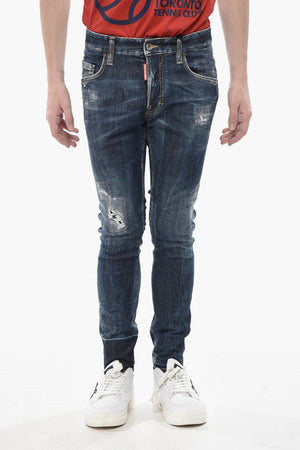 Stretch Denim Jeans SUPER TWINKY with Silver Buttons 13cm