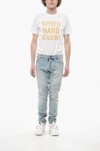 RIBBED SLIM MULTI-CUTS JEANS