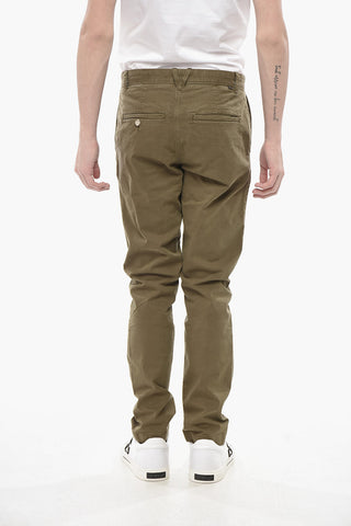 Chinohose aus Stretch-Baumwolle mit Gürtelschlaufen