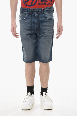 Jogg-Shorts D-KROOLEY aus Stretchgewebe mit elastischem Bund