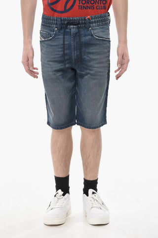 스트레치 원단 조그 쇼츠 D-KROOLEY 엘라스틱 허리밴드