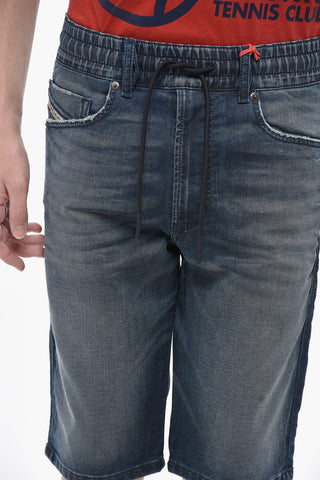 스트레치 원단 조그 쇼츠 D-KROOLEY 엘라스틱 허리밴드