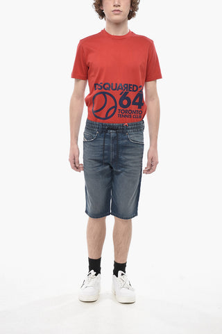 스트레치 원단 조그 쇼츠 D-KROOLEY 엘라스틱 허리밴드