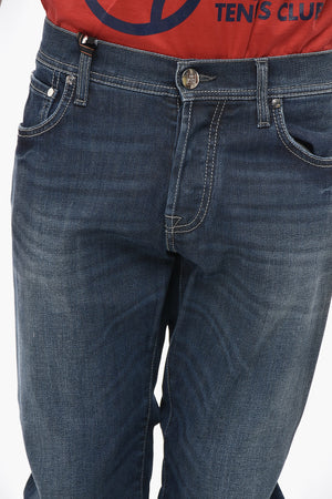 ID Regular Fit Stretch Cotton Jeans 16cm