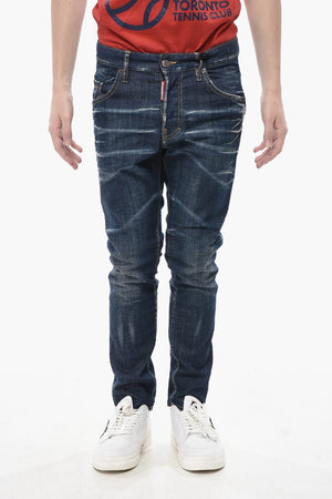 Jeans SKATER In Cotone Stretch con Cuciture a Vista