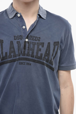 Cotton Polo GLAMHEAD with Front Print