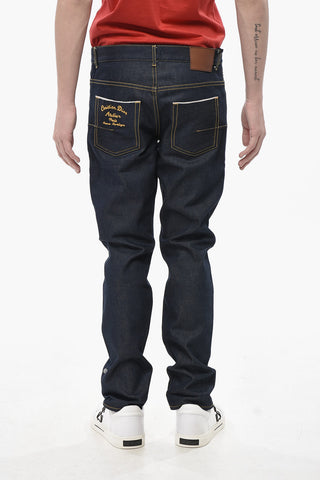 Slim-Fit Jeans with Embroidered Logo 16cm