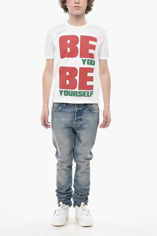 Rundhals-T-Shirt BEYOU mit Aufdruck vorne